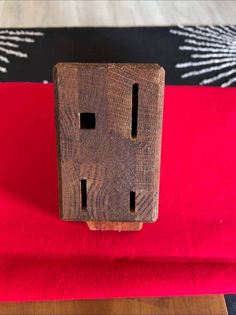 Chicago Cutlery 4 Slot Wooden Knife Block - Natural Wood